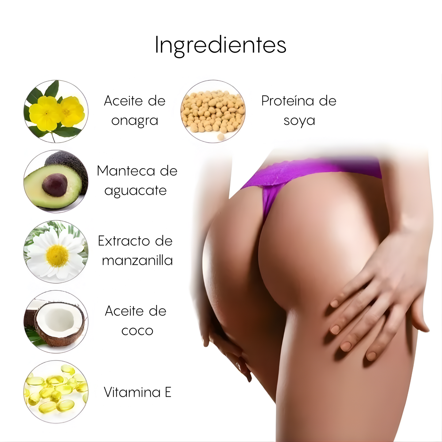 POWER GLUTEO/ Gel crema Levanta Aumenta Gluteos Reafirmante